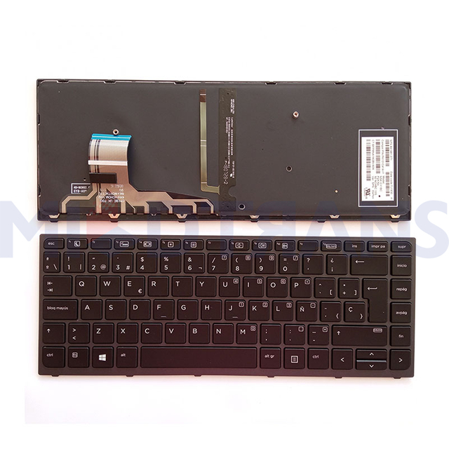 Nuevo teclado retroiluminado en español SP para HP EliteBook 755 G3 850 G3