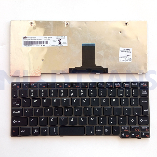 Teclado de interfaz de usuario para el teclado de laptop Lenovo IdeaPad U160