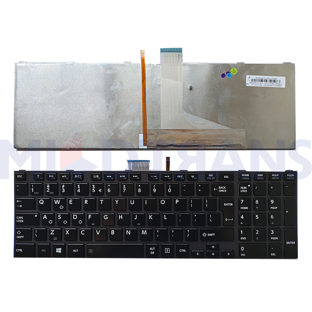Nueva interfaz de usuario para el teclado de la computadora portátil Toshiba L850