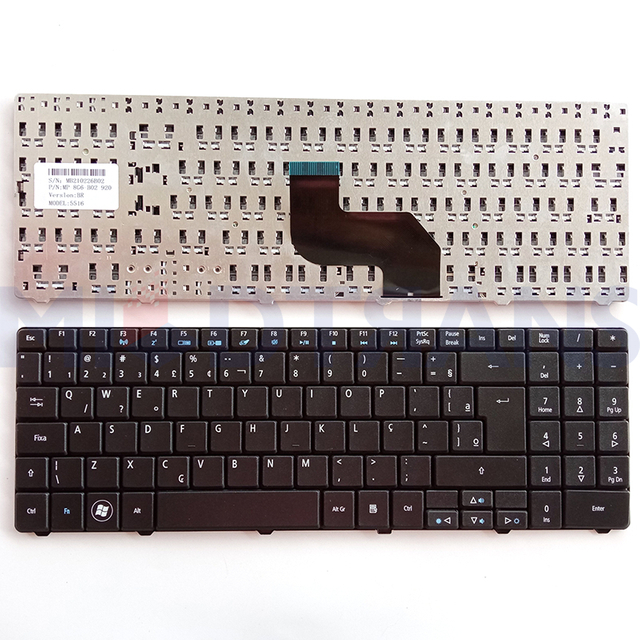 BR Keyboard para la computadora portátil para Acer Aspire 5516 5517 5332 5334 5532 5534 5732 5732G 5732Z 5732ZG 5734 5734Z 5241 5541