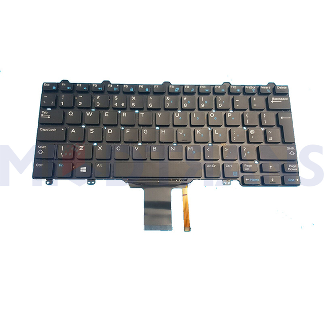Reino Unido para teclado portátil para Dell E7270/E9250
