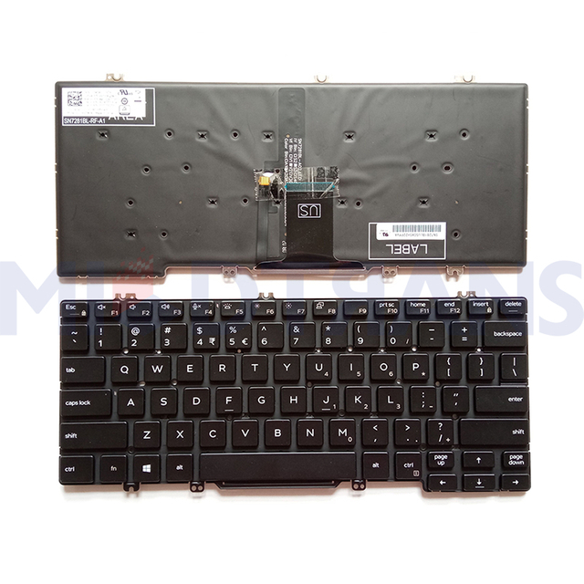 Teclado para computadora portátil de EE. UU. Para teclados Dell Latitude 7300 E7300 E5300