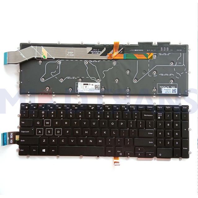 Para Dell G3 3590 3579 3779 3593 G5 5500 G7 7588 7570 7580 7587 Teclado para computadora portátil de EE. UU.