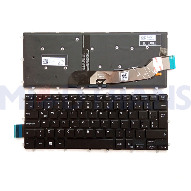 Nuevo teclado portátil LA para Dell Inspiron 14 juegos 7466 7467 14-7000 14-7466 7460 7378 13 5368 5378 7368