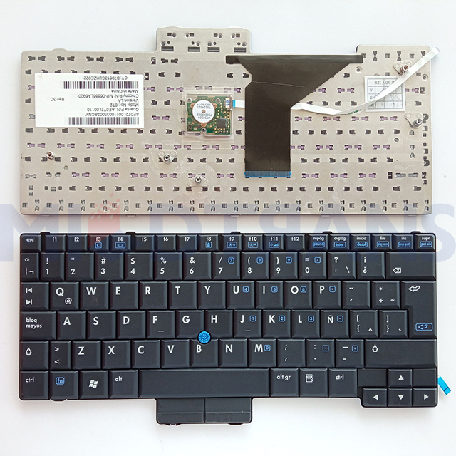 Teclado para computadora portátil LA para HP 2510 2510p 2530p MP-06886GB9698Z 510565-001