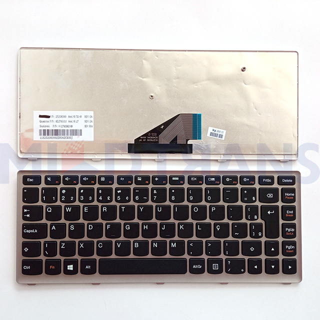 Nuevo BR/SP para Lenovo IdeaPad U310 teclado de laptop en inglés
