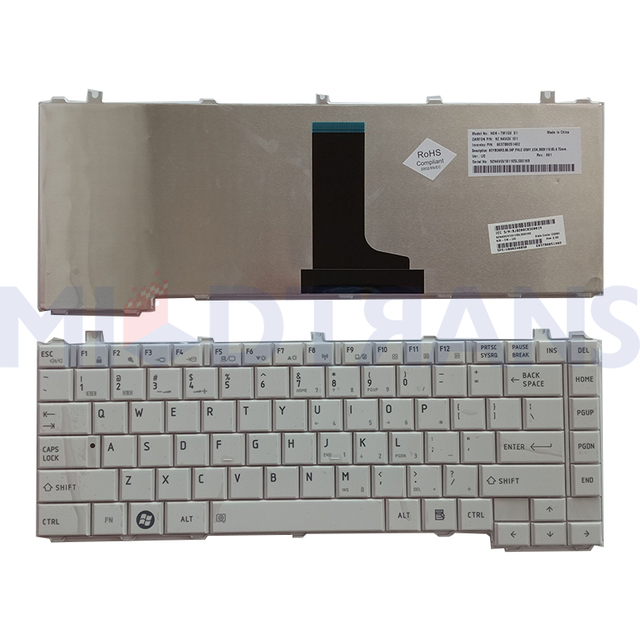 Nuevo inglés de EE. UU. Para Toshiba Satellite C600D L640 L600 L600D L630 C640 C645 L700 Teclado para computadora