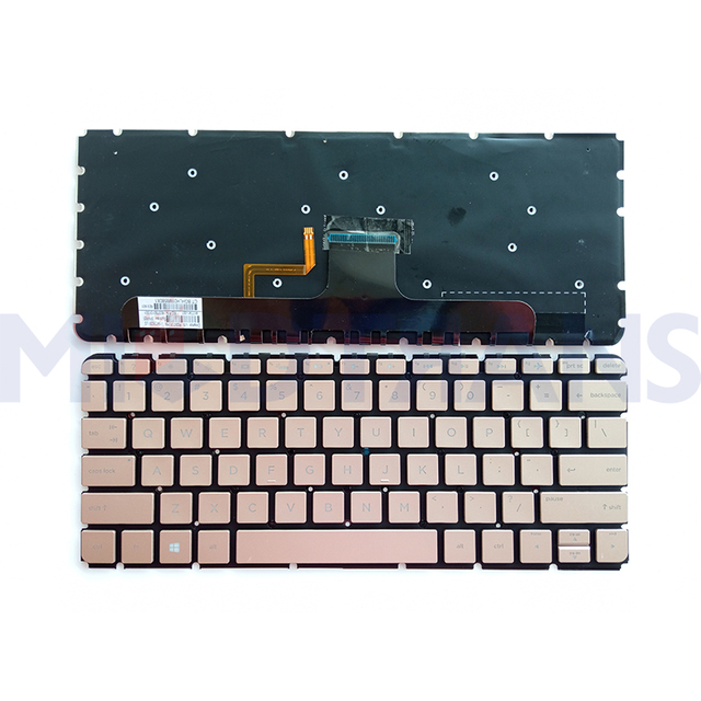 EE. UU. Para teclado de laptop de plata HP 13-ab