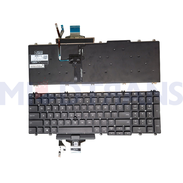 NUEVO US para Dell G7 15 7500 Teclado Inglés Backlight