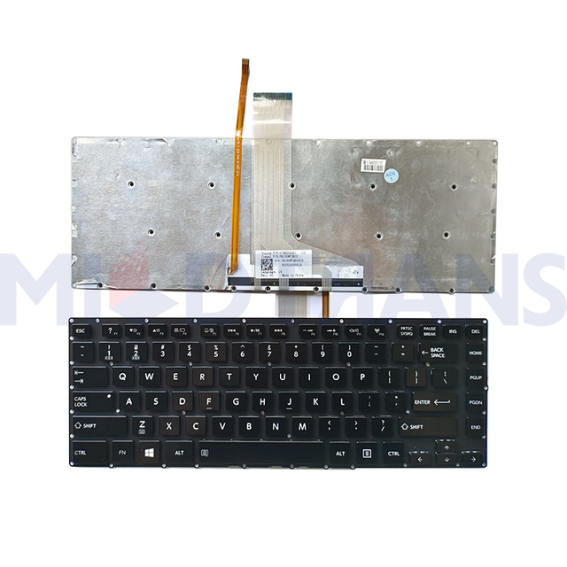 US para Toshiba Satellite L40-B L40D-B L40T-B L40DT-B L45-B E45-B4100 Teclado para computadora portátil inglés
