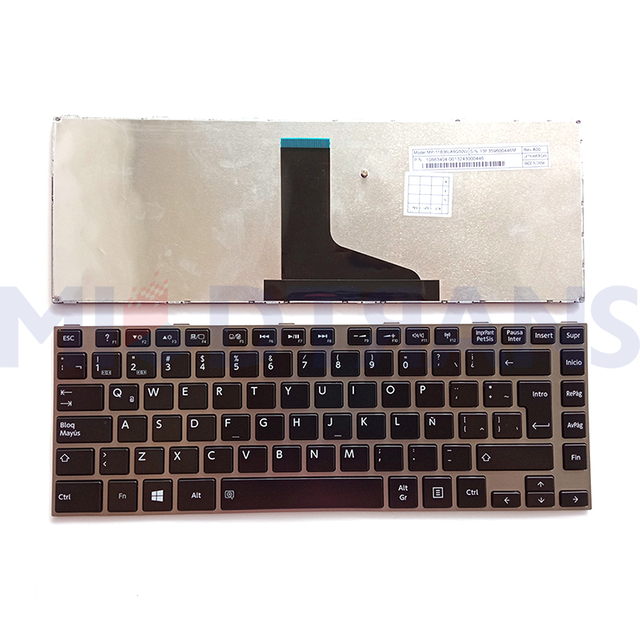 Nuevo teclado LA para Toshiba Satellite L800 L805 L830 L805D L840 L845 L840D L845D Diseño de la pantalla de la computadora portátil