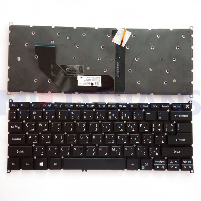 Teclado portátil AR para Acer S13 SF314-41 SF514 SF314-52 SF314-52G SF314-53G SF314-55G S5-371 SF5 VX15