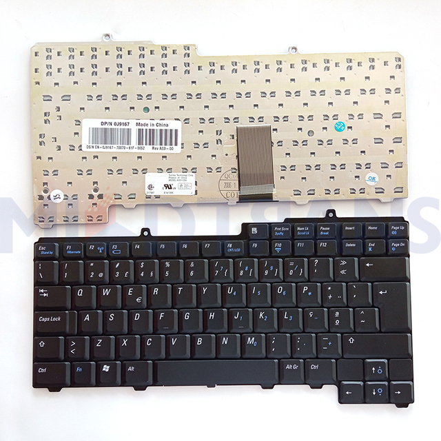 Nuevo PO Reemplazar para el teclado de la computadora portátil Dell 6000