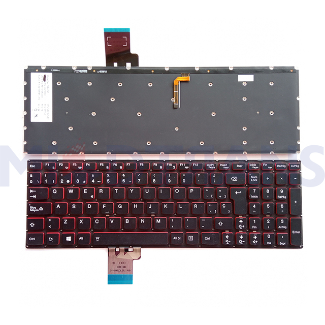 Nuevo teclado SP para Lenovo Y50 Y50-70 Y50-70A Y50-70AM-IFI Y50-70As-ESE con luz de fondo