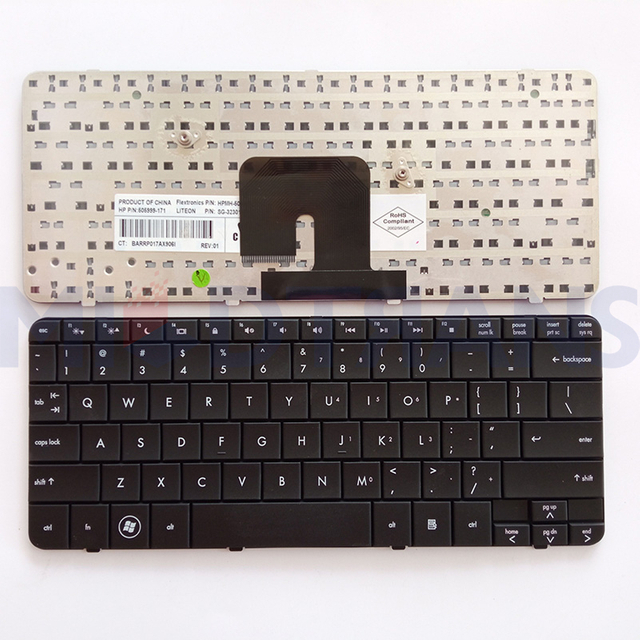 Teclado portátil de EE. UU. Para HP DV2 DV2-1100 DV2-1000 DV2-1200 DV2-1005AX 1006AX 1124 1201 1125