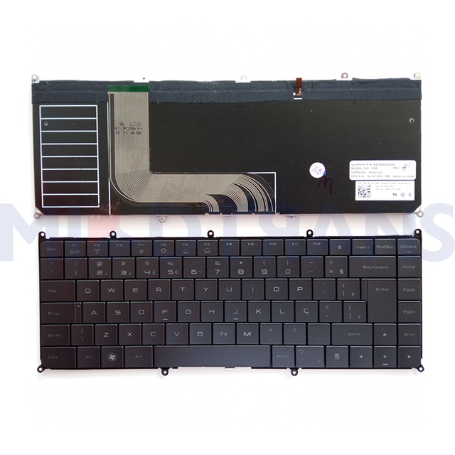 Nuevo teclado BR para el teclado de la computadora portátil Dell 13-A101