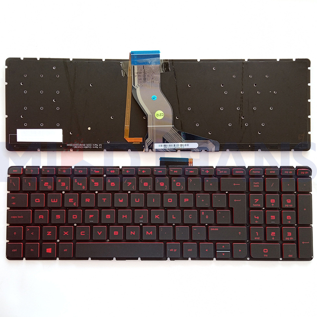PO para el pabellón HP 15 AB 15-AB 15-AH 15-AR 17-G EU Silver Reemplazo de la computadora portátil teclados