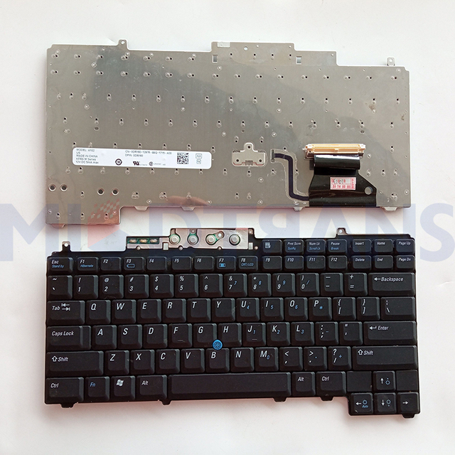 Reemplazo del teclado de la computadora portátil interna para Dell D620 D630 con diseño de lenguaje de puntero US