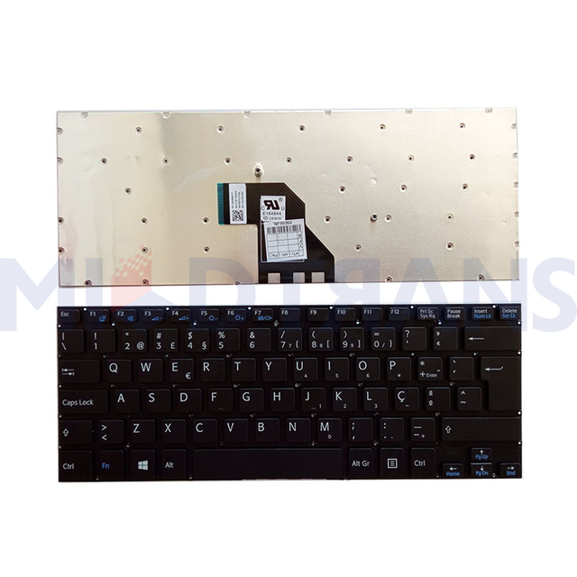 Nuevo PO para el diseño del teclado de la computadora portátil Sony SVF14