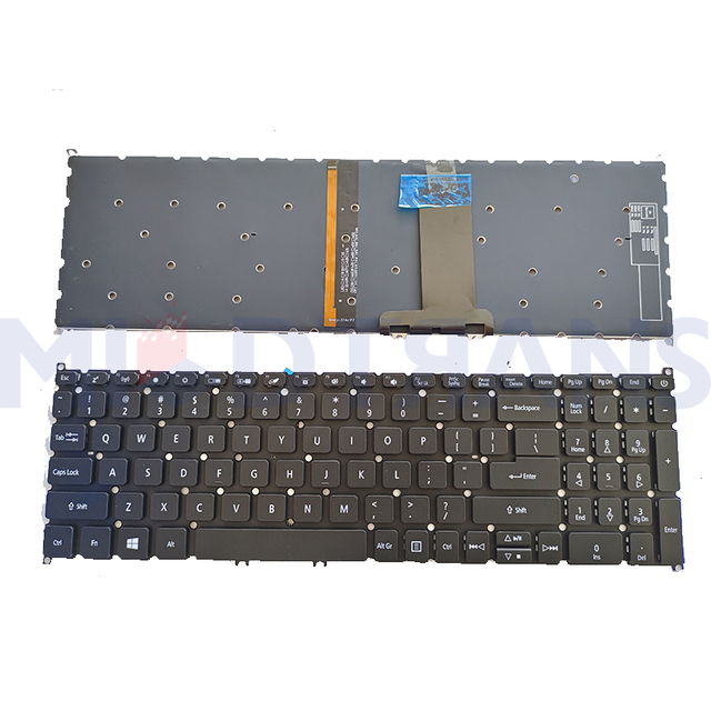 Nuevo teclado estadounidense para Acer Aspire A317-51 A317-51G A317-51K A317-33 A317-52 N17C2 A715-74G A715-75 A715-75G N19C5