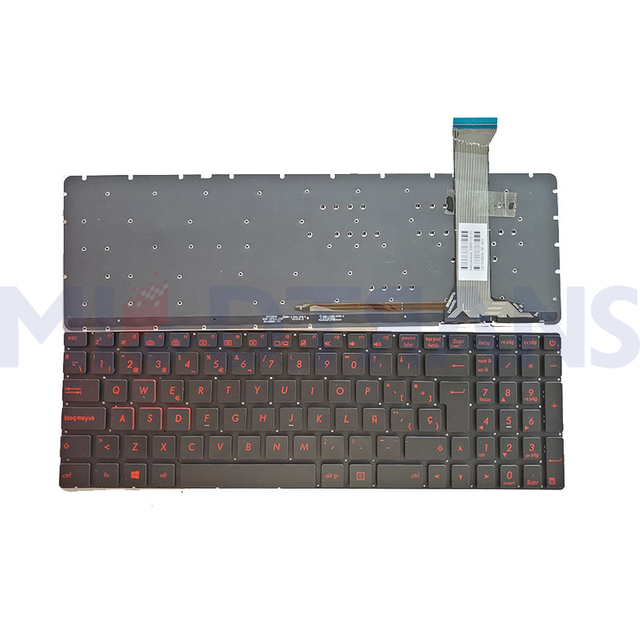 Teclado SP para ASUS ROG GL552 GL552VL GL552V GL752 GL752VM VL VW G551 Keyboards de reemplazo de la computadora portátil ZX50