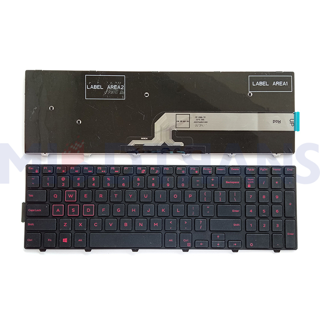 Nuevo teclado de EE. UU. Para Dell Inspiron 15 3000 5000 3541 3542 3543 5542 3550 5545 5547 3551