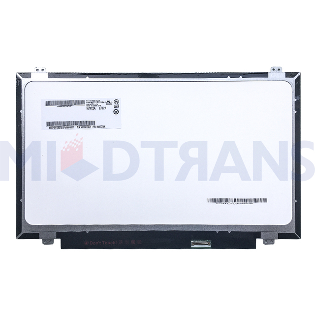 14 '' Slim EDP 30pin 60Hz 1366 (RGB)*768 B140XTN02.E Pantalla LED de la computadora portátil