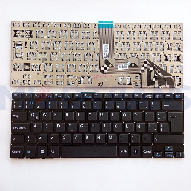 Nuevo LA/PO/SP/AR para el teclado de la computadora portátil Sony-Z