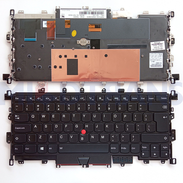 Nueva interfaz de usuario para lenovo yoga x1 2016 diseño de laptop teclado de laptop