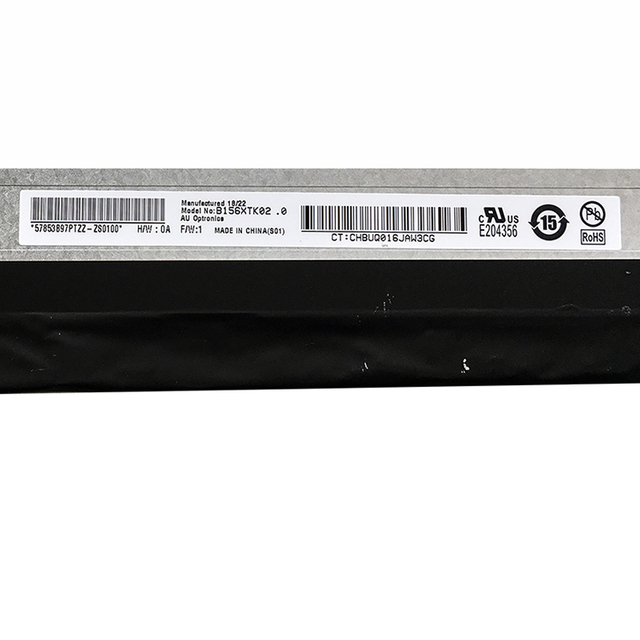 Nuevo para B156XTK02.0 15,6 pulgadas HD 1366x768 40 pines eDP Slim TN brillante pantalla de portátil