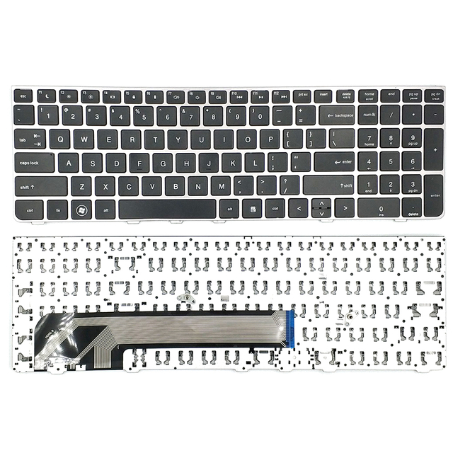 Teclado para computadora portátil de EE. UU. Para teclado en inglés HP 4530 con marco Slive