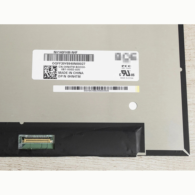 Nuevo panel de pantalla LED LCD para computadora portátil NV140FHM-N4F 1920x1080 30 pines FDH IPS Reemplazo de matriz de pantalla