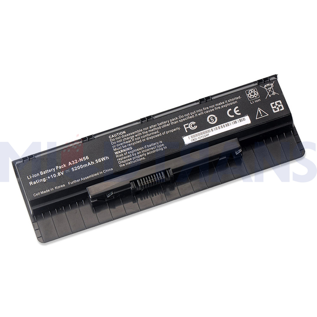 Para ASUS A31-N56 A32-N56 A33-N56 B53 F45 N46 N76 R500 BATERÍA DE LA PAPTOP