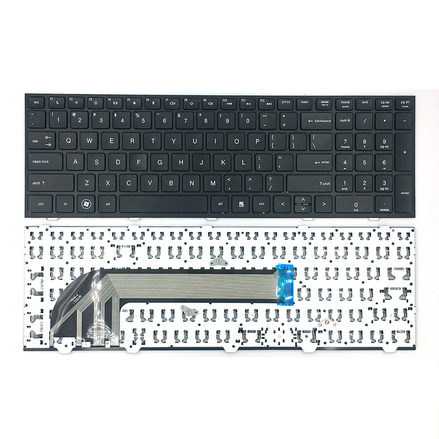 Nuevo teclado de EE. UU. Apto para HP Probook 4540 con teclado en inglés con marco