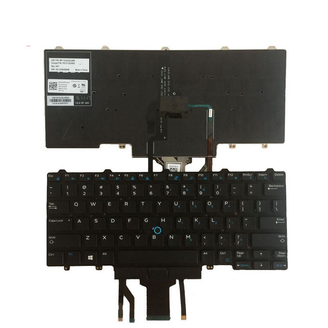 Teclado de EE. UU. Para Dell Latitude E5450 Laptop Keyboard con Blacklit