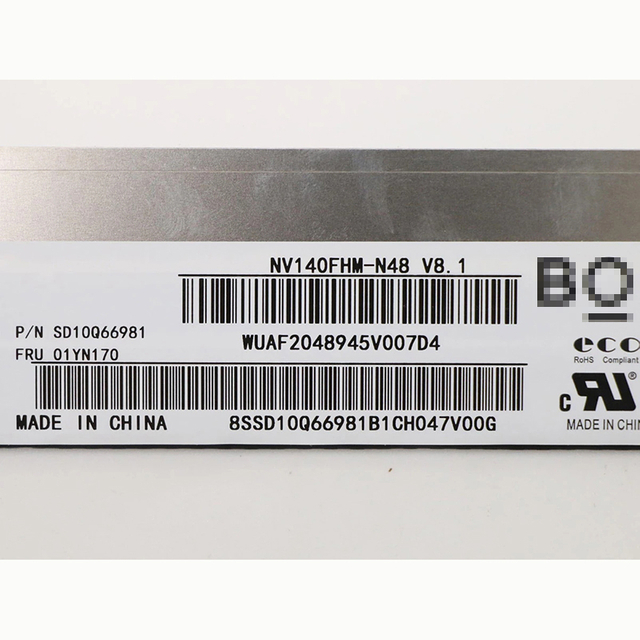 Panel LCD de 14,0 pulgadas, 1920x1080, NV140FHM-N48, LED, LCD, 30 pines, EDP, pantalla delgada, reemplazo de pantalla LCD para ordenador portátil