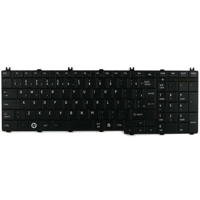 BR Diseño del teclado portátil para Toshiba Satellite Pro C650