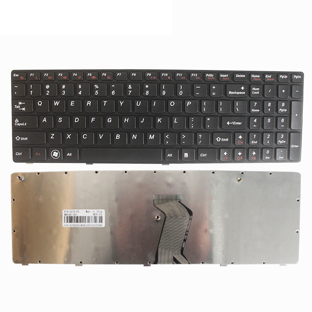 Diseño de EE. UU. Nuevo teclado de repuesto para computadora portátil en inglés para Lenovo G570