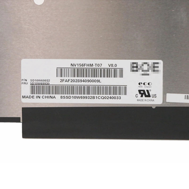 Nuevo para Lenovo Ideapad 5-15ARE 81YQ 15,6 pulgadas 40 pines EDP Slim IPS pantalla LCD NV156FHM-T07 matriz para pantalla de ordenador portátil