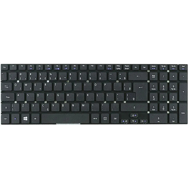 Teclado portátil para Acer Aspire E5-511-C7NE Teclado BR Diseño
