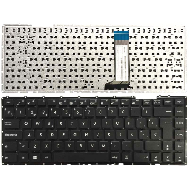 Teclado español para portátil ASUS X451V K455 W419 X403M Y483 X453M X451 X451C X451CA X451M X451MA X451MAV SP diseño de teclado
