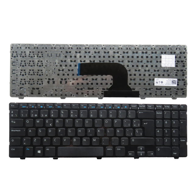 Nuevo teclado de ordenador portátil español para Dell para Inspiron 15 3521 3531 15r 5521 M531R 5535 SP diseño de teclado