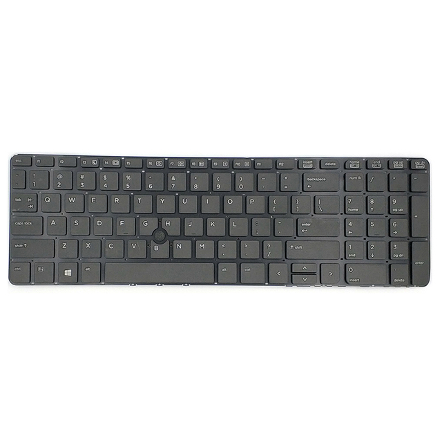 Teclado portátil para HP Probook 650 G1 con dispositivo de puntero sin marco teclado de EE. UU.