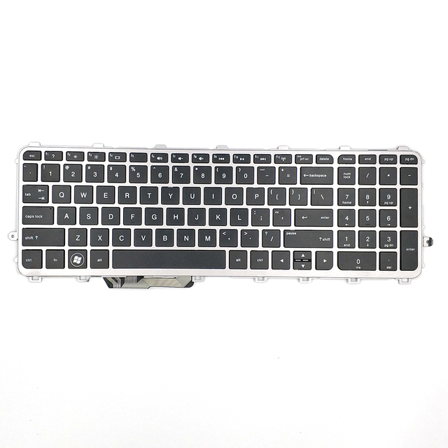 Teclado inglés de repuesto apto para HP 15-J con marco teclado para portátil de EE. UU.
