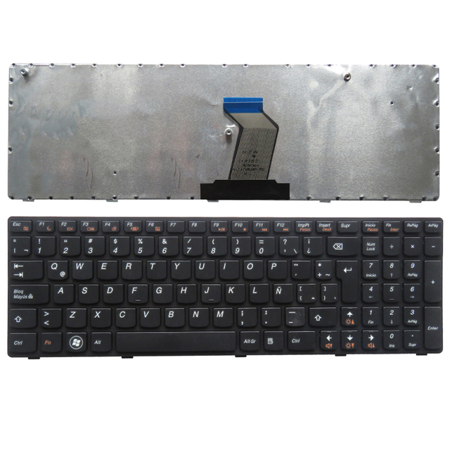 Nuevo teclado español para Lenovo G570 G770 Z565 G575 G780 teclado portátil con teclado marco SP