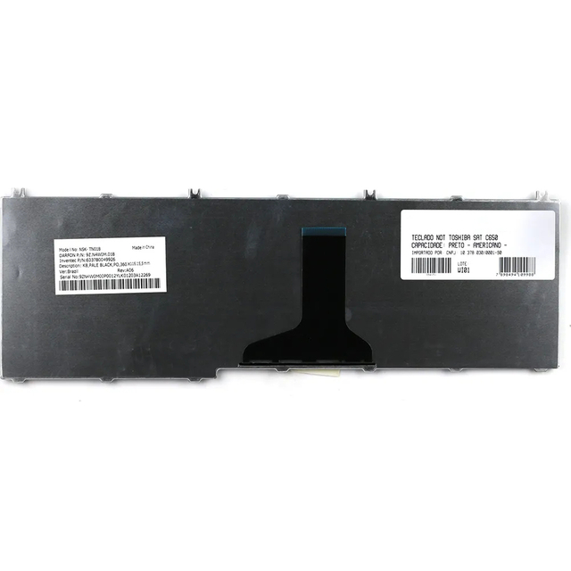 BR Diseño del teclado portátil para Toshiba Satellite Pro C650
