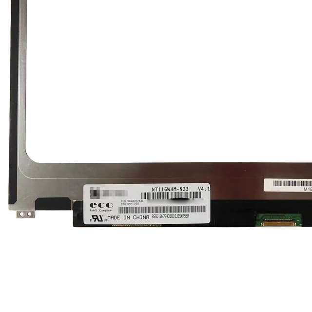 Reemplazo de la pantalla del portátil NT116WHM-N44 11.6 "1366x768 HD 30 pines EDP Slim 60HZ TN Pantalla mate