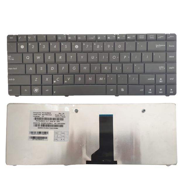Teclado portátil para ASUS K43U Diseño de teclado de EE. UU.