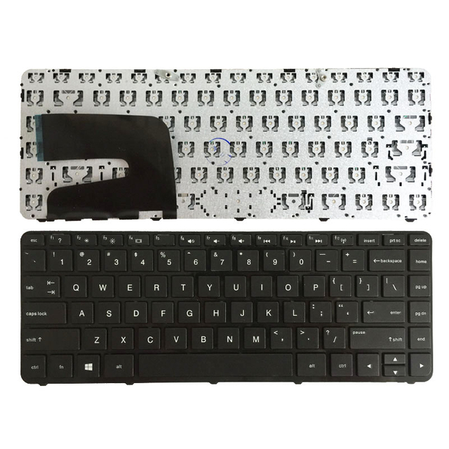 Teclado inglés de repuesto apto para teclado de portátil HP 14-N US negro