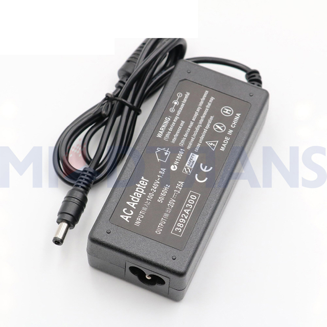 Para Lenovo 20V 3.25A 5.5*2.5 mm Adaptador de laptop